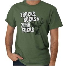 Funny Deer Hunting Country Redneck Attitude Womens or Mens Crewneck T Shirt Tee picture