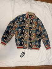  FLAWLESS VIP Collection Zip Up Multi Faces Tapestry Jacket  MSRP $229 Sz XL picture