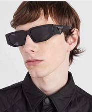 Prada Men’s Rectangle Sunglasses Black picture