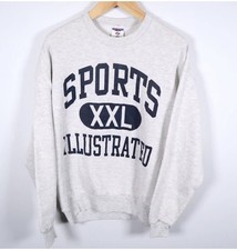 90s Sports Illustrated Sweatshirt Men's XL Heather Gray Jerzees Tag 50/50 VTG picture