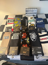 25 pair bulk Vans crew socks, size large (9.5-13), new with tags ￼ picture