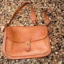 Vintage Coach Original Rambler shoulder bag, British Tan Rare Soft Leather picture