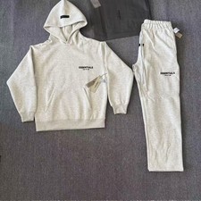 Brand NEW Essentials Hoodie & Sweatpants Set Light Oat with Tag ✅ picture
