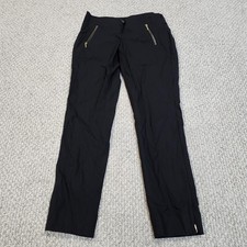 The Limited Dress Pants Ankle Black Women's with Gold Zipper Pockets Sz 0 NWT picture