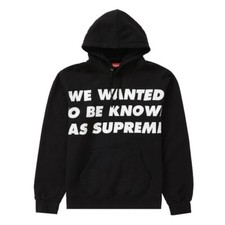 SUPREME KNOWN AS HOODED SWEATSHIRT BLACK SIZE Large SS20SW41 picture
