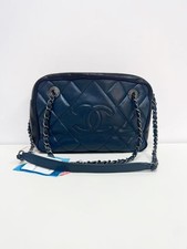 Chanel Ballerine Medium Camera Crossbody Navy Black Lambskin Ruthenium Hardware picture