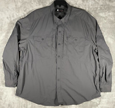 Alaskan Hardgear Shirt Mens 3XL Gray Long Sleeve Vented Lightweight Breathable picture