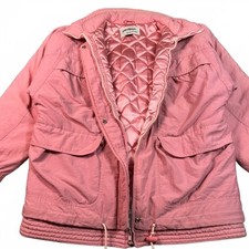 VTG 70s 80s Pacific Trail Express Quilted Puffer Ski Jacket Womens Size XS Pink picture