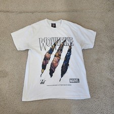HUF Marvel Wolverine T Shirt Mens Medium White Graphic Comic Streetwear picture