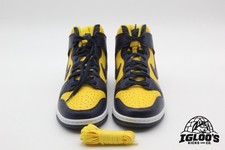 Nike Dunk High Michigan Varsity Maize Midnight Navy 10.5M HF3143-700 VNDS picture