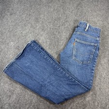 Vintage 70s Levi’s 684 Orange Tab Bell Bottoms Size 30x32. Made in the USA. picture