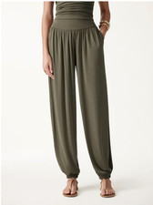 OGL Sandwashed Modal Ultra-Soft HighRise Balloon Harem Pants w/ Pockets NWOT S picture