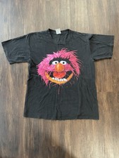 The Muppets - “Animal” - Henson/Blue/Single Stitch/2 Sided/1XL Tall/Vintage      picture