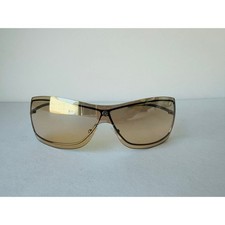 Gucci GG 1711/S 6LB16 Shield Sunglasses Brown Bronze Gold Y2K Made Italy Vintage picture