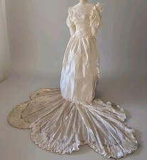 Vtg 1986 Professionally Sealed For 40 Yrs Wedding Gown, 4/S picture