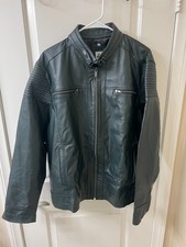 AR3MOR - Men's Dark Green Sheepskin Leather Jacket |  L/XL picture