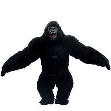 8' Giant Gorilla Mascot Inflatable Costume Adult Halloween Cosplay Party Outfit picture