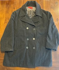 Excelled Collection Pea Coat Womens 2X Double Breasted  picture
