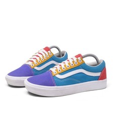 Vans ComfyCush Old Skool Low Top Colorblock Sneakers Multi Mens 8.5 / Womens 10 picture