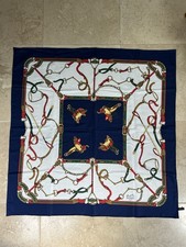 Pre-Owned,Vintage, Authentic, HERMES Paris, multi-colored,ladies 100% Silk SCARF picture