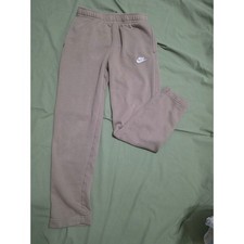 Nike Sportswear Club Fleece Joggers Malt Tan Beige Size Medium M picture
