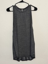 Lululemon Hot Like Agni Singlet Women’s Heathered Gray Racerback Tank Size 10 picture