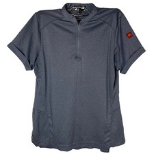 McDonalds Apparel Collection Womens S - R Gray 1/4 Zip Employee Uniform Shirt picture