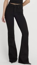 Good American Good Legs Flare Black Jeans-Women’s Size 4/27 (Inseam: 33.5) picture