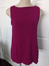 Chico's Travelers Side Slit Tank - Botanic Berry - Sz 1 (med/8-10) - NWT picture