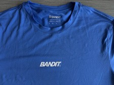 Bandit Running Micromesh Performance Short Sleeve Size Medium Blue 2025 picture
