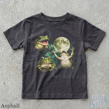 Frog Kids Graphic Tee Funny Frog Moon Cute Amphibian Youth Kids & Youth picture