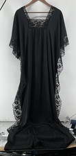 Vtg Shelly's Tall Girls Dress One Size Styled in California 70s Kaftan Maxi Boho picture