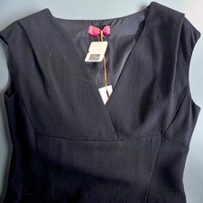 LAVIA18 Black Wool Blend Sheath Dress IT 44 NWT Saks Fifth Avenue $498 picture
