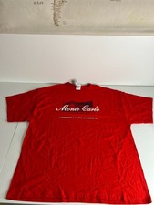 Monte Carlo Activewear T-Shirt Size XL Red Las Vegas Original Graphic picture