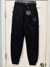 White Fox Boutique OFFSTAGE Vol 3 Jogger SWEATPANTS Black Onyx NWT Size SMALL S picture