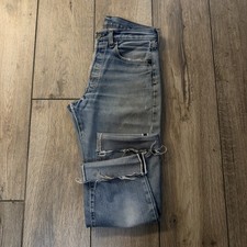 VINTAGE 70s 80s Distressed Levis 501 Selvedge Redline Denim Jeans 28x26 Button 6 picture