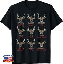 All of Santa's Reindeer Funny Deer Hunters Hunting T-Shirt picture