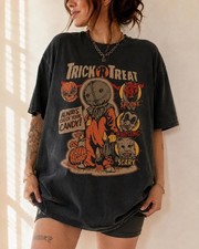 Vintage Trick or Treat Halloween Shirt, Spooky Graphic Tee FREESHIP picture
