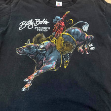 Vintage 90s Billy Bob's Texas Cowboy Rodeo T-Shirt Western Graphic Tee S-5XL picture