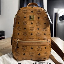 MCM Aren Visetos Klassik Small Sling Bag Cognac Crossbody RETAIL: $730 picture