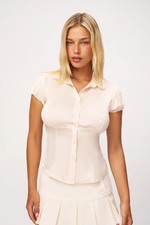 Danielle Guizio Top Womens XS Liana Satin picture