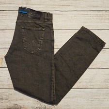 ALBERTO Men's SLIPE Organic Denim Jeans W32 L32 Tapered Gray 5 Pocket picture