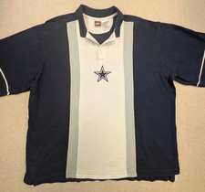 Nike Polo Shirt Men's Large XXL 2X Dallas Cowboys Long Sleeves NFL 90's 2YK VTG picture