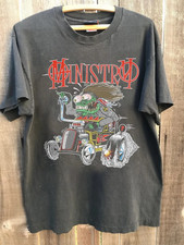 90s Ministry Band Basic Style Unisex Short Sleeve Charcoal T shirt S-5XL picture