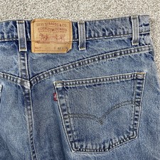 Vintage Levi’s 567 Extra Wide Leg Jeans 90s Loose Fit 40x30 (Fit 38x30) USA Made picture