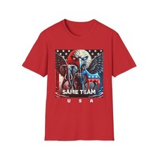 USA Same Team | Republican, Democrat Red Tee | S-XXXL picture