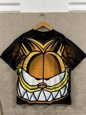 Vintage 90s Garfield AOP Tee Shirt Size XL Single Stitch Made In USA picture