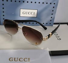 Gucci 17464 Gold Aviator Sunglasses Pink Gradient Lens picture