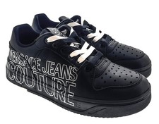 Versace Jeans Couture Mens Black Signature Logo Classic  Sneakers-EU41 picture