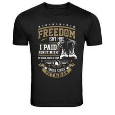 Freedom Isn’t Free Veteran Military Pride Graphic T-Shirt picture